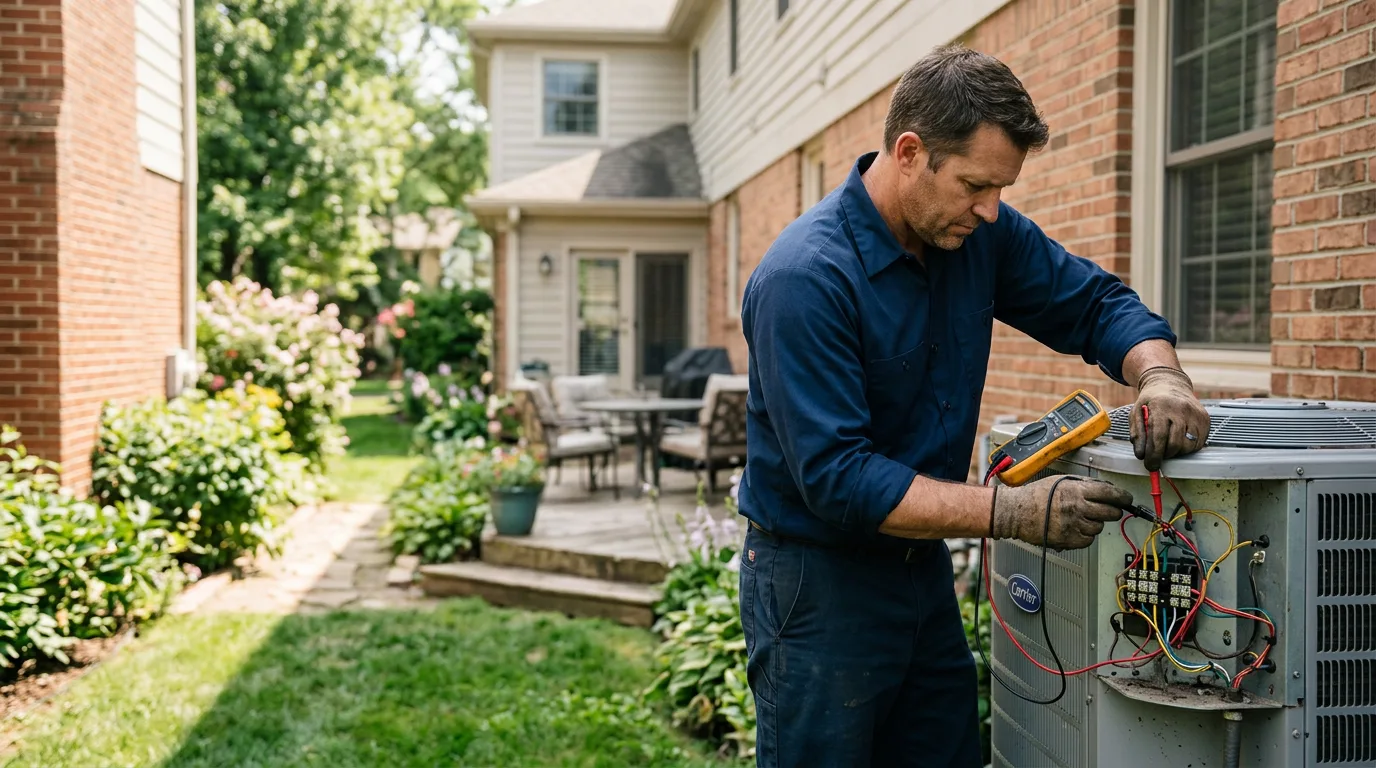 HVAC technician working near Waukesha, WI